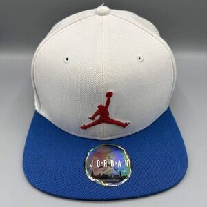 Air Jordan Hat Men White Blue Cement Elephant Embroidered Jumpman Snap Back Cap